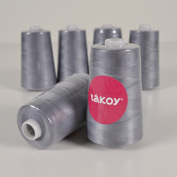 Overlock / coverlock polyesterová niť TKY 5000 farba tmavošedá